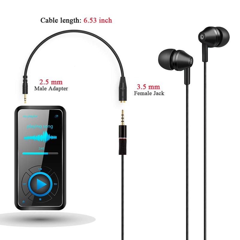 ELECTOP 2.5mm Male to 3.5mm(1/8 inch) Female Stereo Audio Jack Adapter Cable for Headphone - Image 5